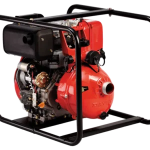 Firefighter Twin Impeller High Pressure (3600 rpm) equipped with Yanmar L100 elec start engine (no battery or leads included) In deluxe roll frame