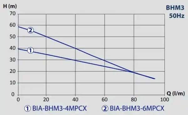 BIA-MULTI36NXTP - Horizontal Multi Stage Pump with nXt PRO Pump Controller 55m 0.75kW 240V